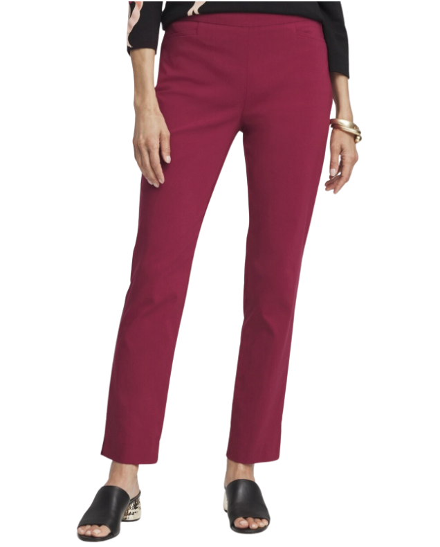 Brigitte Rivet Slit Ankle Pants